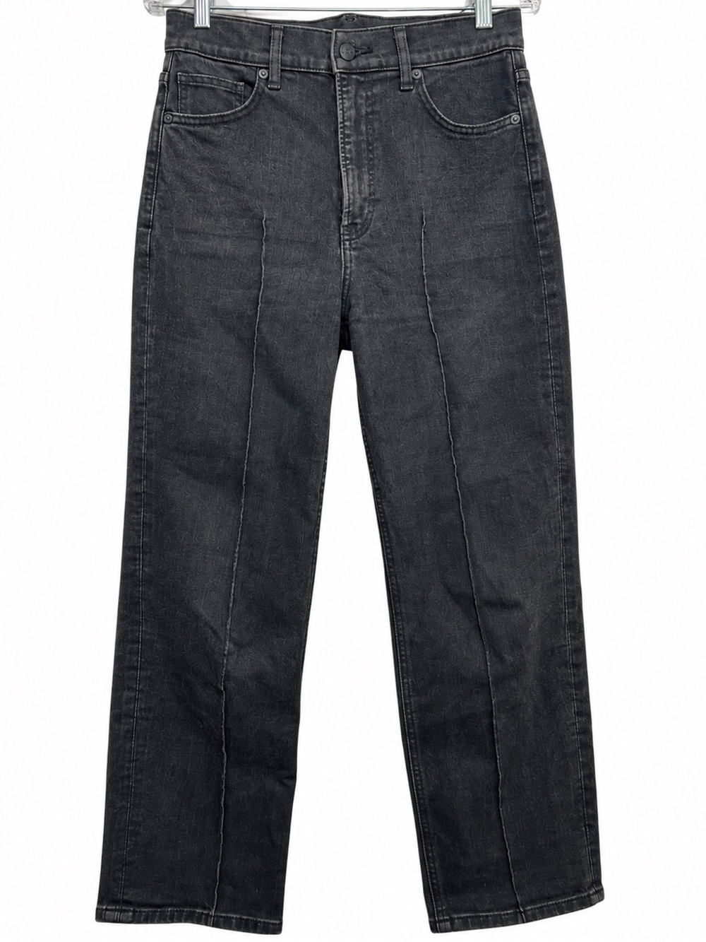 Express Straight Super High Rise Black Seamed Jean size 6